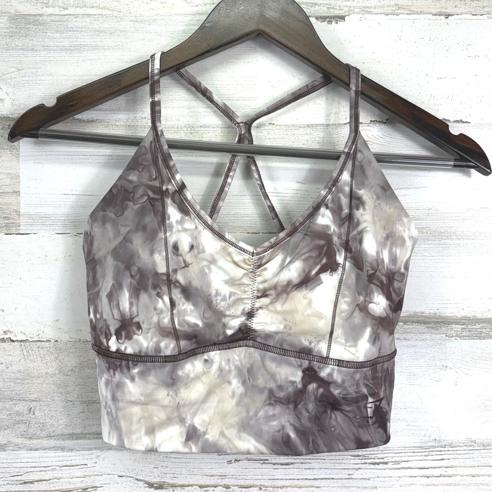 Gymshark Tie Dye Elevate Long Line Sports Bra Workout Gym‎ Top - Small